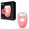 Braun Silk-épil 3 3-176 epilaator 3 lisaseadmega, Roosa, Valge, 20 pintsetti, Raseerimine, AC, 100–240 V, 50–60 Hz