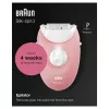 Braun Silk-épil 3 3-176 epilaator 3 lisaseadmega, Roosa, Valge, 20 pintsetti, Raseerimine, AC, 100–240 V, 50–60 Hz