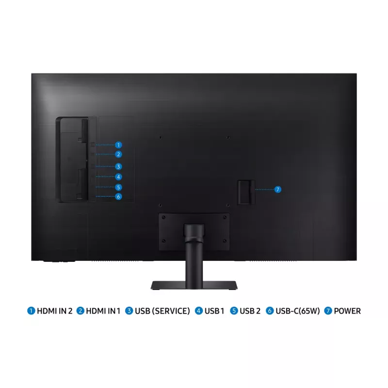 Samsung M70D arvutimonitor 109,2 cm (43 tolli) 3840 x 2160 pikslit 4K Ultra HD LCD must