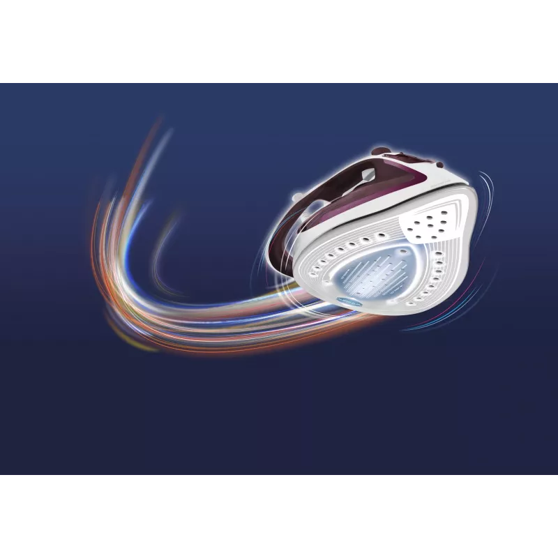 Tefal EasyGliss Plus FV5714 triikraud Kuiv- ja aurutriikraud Durilium tallaga 2400 W Bordeaux, Valge
