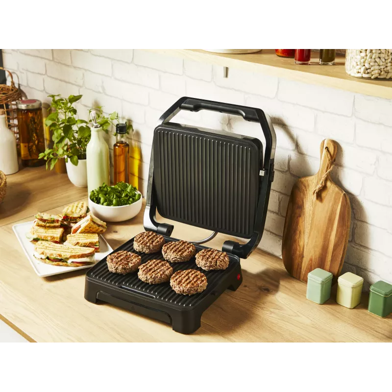 Kontaktgrill Tefal Inicio Adjust GC272D10 mittenakkuvate plaatide ja reguleeritava temperatuuriga