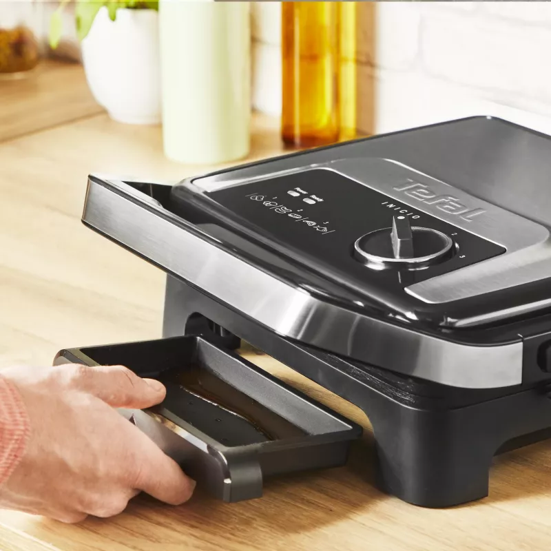 Kontaktgrill Tefal Inicio Adjust GC272D10 mittenakkuvate plaatide ja reguleeritava temperatuuriga