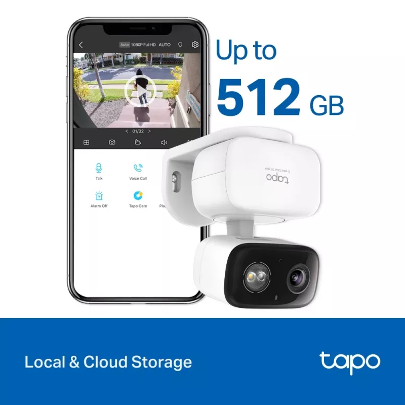 TP-Link Tapo C216 Box IP turvakaamera Siseruumides 2304 x 1296 pikslit Lagi/Sein/Laud