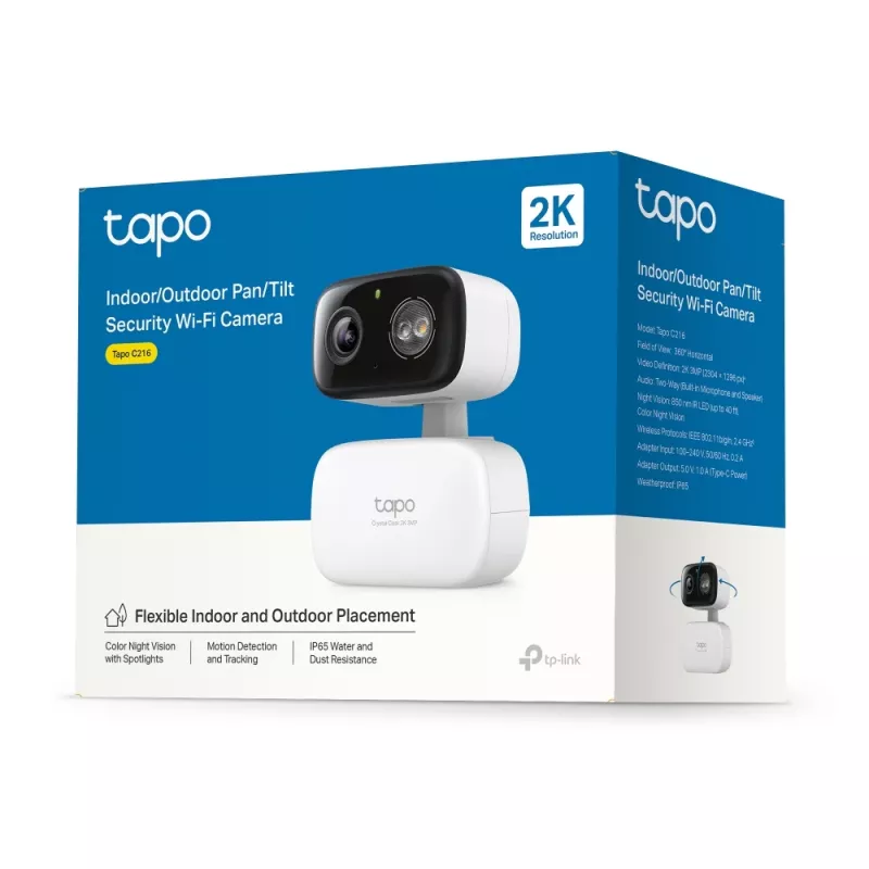 TP-Link Tapo C216 Box IP turvakaamera Siseruumides 2304 x 1296 pikslit Lagi/Sein/Laud