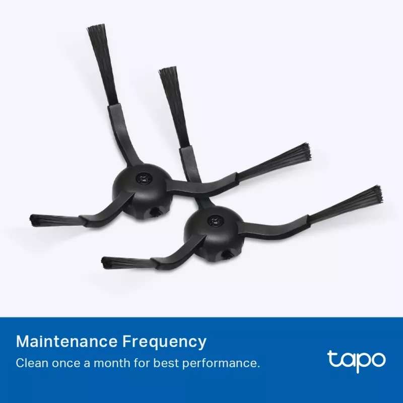 TP-Link Tapo robotolmuimeja vahetuskomplekt, Tarvikukomplekt, Robotolmuimeja, Must, Valge, Tapo RV30 Max Plus, Tapo RV30 Max, Tapo RV20 Max Plus, Tapo RV20 Max, Ripppakk, 183 mm