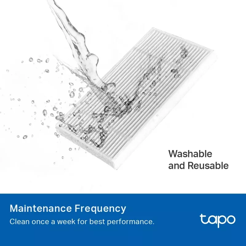 TP-Link Tapo robotolmuimeja vahetuskomplekt, Tarvikukomplekt, Robotolmuimeja, Must, Valge, Tapo RV30 Max Plus, Tapo RV30 Max, Tapo RV20 Max Plus, Tapo RV20 Max, Ripppakk, 183 mm