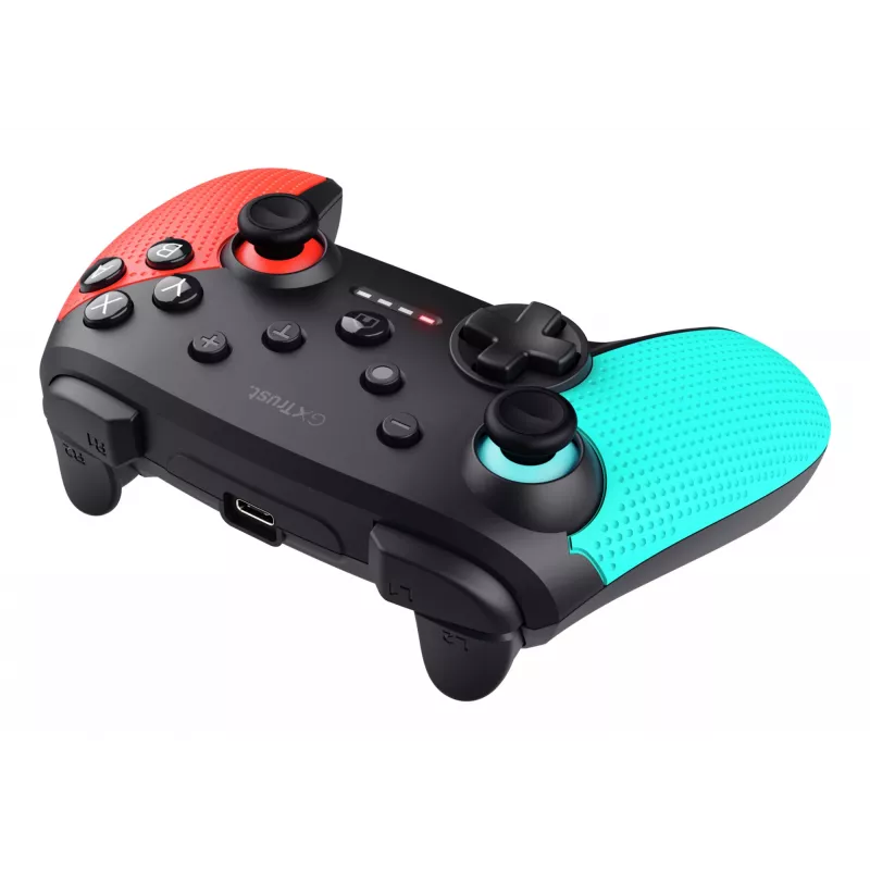 Trust GXT 1246B Muta must, sinine, punane Bluetooth-mängupult Nintendo Switch, Nintendo Switch Lite