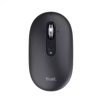 Hiir TRUST Seron õhuke Multi — mõlemakäeline kontorihiir, optiline 3200 DPI, RF-juhtmevaba + Bluetooth, 7 nuppu, must