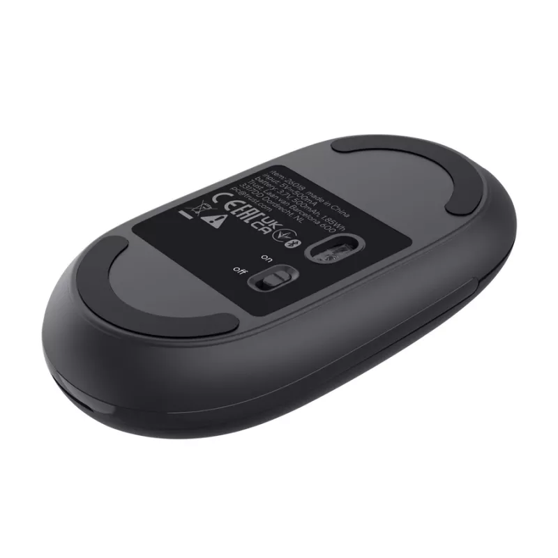 Hiir TRUST Seron õhuke Multi — mõlemakäeline kontorihiir, optiline 3200 DPI, RF-juhtmevaba + Bluetooth, 7 nuppu, must
