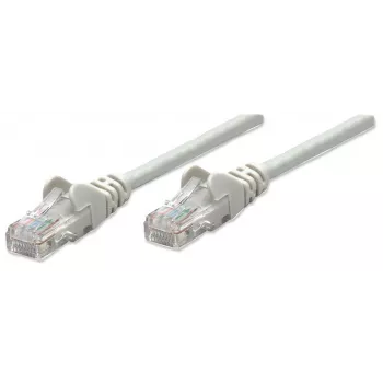 Intellinet võrguparanduskaabel, Cat5e, 20 m, hall, CCA, U/UTP, PVC, RJ45, kullatud kontaktid, takerdumisvaba, kaitsvaotsikuga, eluaegne garantii