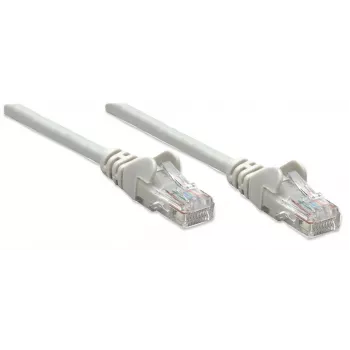 Intellinet võrguparanduskaabel, Cat5e, 20 m, hall, CCA, U/UTP, PVC, RJ45, kullatud kontaktid, takerdumisvaba, kaitsvaotsikuga, eluaegne garantii