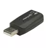 Manhattan USB-A heliadapter, USB-A kuni 3,5 mm mikrofoni-sisend ja heli-väljund pordid, 480 Mbps (USB 2.0), toetab 3D ja virtuaalset 5.1 ruumilist heli, Hi-Speed USB, must, kolmeaastane garantii