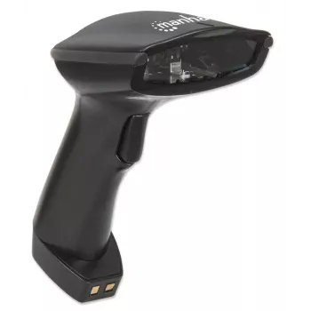 Manhattan Wireless Linear Handheld CCD Barcode Scanner, Bluetooth, 500mm Scan Depth, up to 80m effective range (line of sight), Max Ambient Light 100,000 lux (sunlight), EU/US/UK/AU interchangeable plug, Must, Three Year Warranty