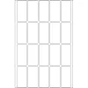 Mitmeotstarbelised sildid HERMA 10609 19x40 mm valged Movables eemaldatavad paberist 640 tk
