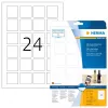 QR-koodi sildid HERMA 9642 A4 40x40 mm ruudukujulised valged paberist