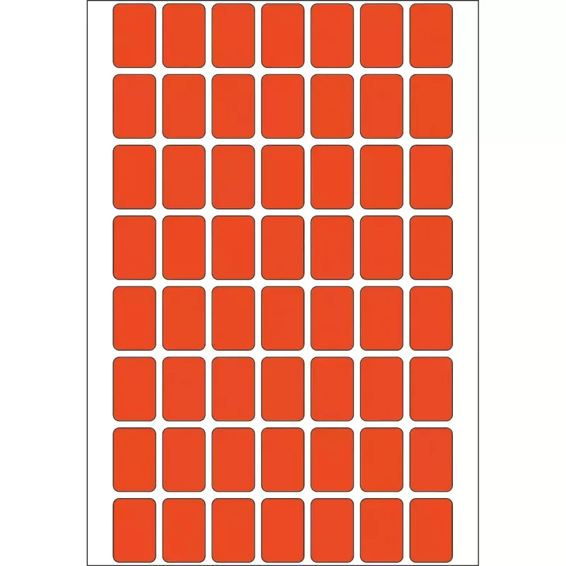 Mitmeotstarbelised sildid HERMA 12x18 mm punane paber matt käsitsi kirjutamiseks