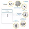 File spine labels HERMA A4 192x61 mm 8621