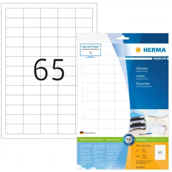 Isekleepuv printerisilt HERMA Labels Premium A4 38.1x21.2 mm