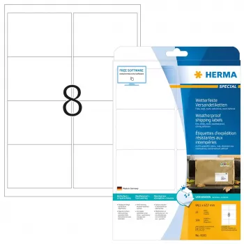 Saatmissildid HERMA 8331 A4 99,1x67,7 mm valge 200 tk