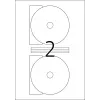 Isekleepuv printerisilt HERMA CD sildid Maxi A4 Ø 116 mm