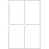 Mitmeotstarbelised sildid HERMA 52x82 mm valge paber matt käsitsi pealekirjutus 128 tk