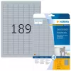 Andmesildid HERMA 4725 tk A4 25x10 mm hõbedane