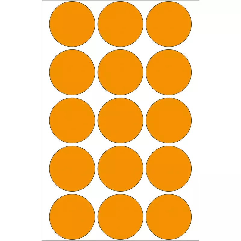 Mitmeotstarbelised sildid HERMA 2274 helendav oranž 32mm ümmargune 360 tk