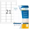 Isekleepuv printerisilt HERMA Labels läbipaistev kristallselge A4 63,5x38,1 mm