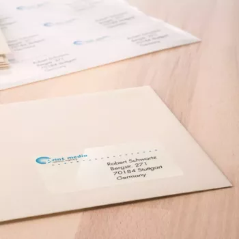 Isekleepuv printerisilt HERMA Labels läbipaistev kristallselge A4 63,5x38,1 mm