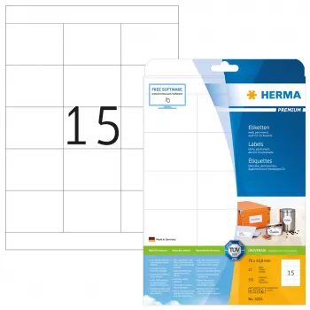 Isekleepuv printerisilt HERMA Labels Premium A4 70x50,8 mm