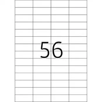 Eemaldatavad sildid HERMA A4 52,5x21,2 mm valge 1400 tk