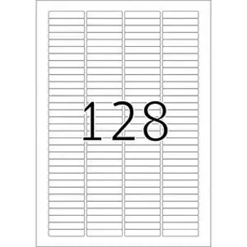 Liugusildid HERMA A4 43,2x8,5 mm valge paber matt 3200 tk