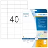 Isekleepuv printerisilt HERMA Labels läbipaistev matt A4 52,5x29,7 mm kile 1000 tk