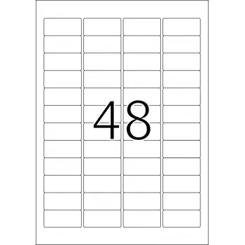 Isekleepuv printerisilt HERMA Labels A4 45,7x21,2 mm