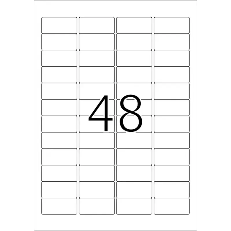 Isekleepuv printerisilt HERMA Labels A4 45,7x21,2 mm