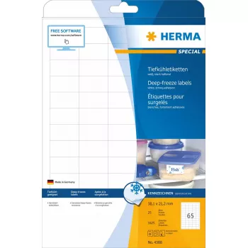 Isekleepuv printerisilt HERMA sügavkülma sildid A4 1625 tk