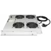 Intellinet 4-ventilaatoriga ventilatsiooniseade 19-tollistele riiulitele, katusepaigaldus, termostaadiga, hall