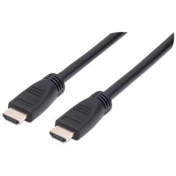 Manhattan HDMI 4K@60Hz kaabel Ethernetiga - CL3 reitinguga, 8 m, sobib seina sisse paigaldamiseks, KÕIGEKS 4K ja 1080p/HD kasutuseks - kui uuendate nüüd või hoiate seda käepärast, kui vajate, Isane-Isane, Must, Ultra HD 4k x 2k, Eluaegne garantii, Premium High Speed