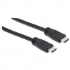 Manhattan HDMI 4K@60Hz kaabel Ethernetiga - CL3 reitinguga, 8 m, sobib seina sisse paigaldamiseks, KÕIGEKS 4K ja 1080p/HD kasutuseks - kui uuendate nüüd või hoiate seda käepärast, kui vajate, Isane-Isane, Must, Ultra HD 4k x 2k, Eluaegne garantii, Premium High Speed