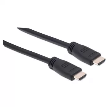 Manhattan HDMI 4K@60Hz kaabel Ethernetiga - CL3 reitinguga, 8 m, sobib seina sisse paigaldamiseks, KÕIGEKS 4K ja 1080p/HD kasutuseks - kui uuendate nüüd või hoiate seda käepärast, kui vajate, Isane-Isane, Must, Ultra HD 4k x 2k, Eluaegne garantii, Premium High Speed