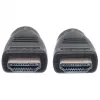 Manhattan HDMI 4K@60Hz kaabel Ethernetiga - CL3 reitinguga, 8 m, sobib seina sisse paigaldamiseks, KÕIGEKS 4K ja 1080p/HD kasutuseks - kui uuendate nüüd või hoiate seda käepärast, kui vajate, Isane-Isane, Must, Ultra HD 4k x 2k, Eluaegne garantii, Premium High Speed