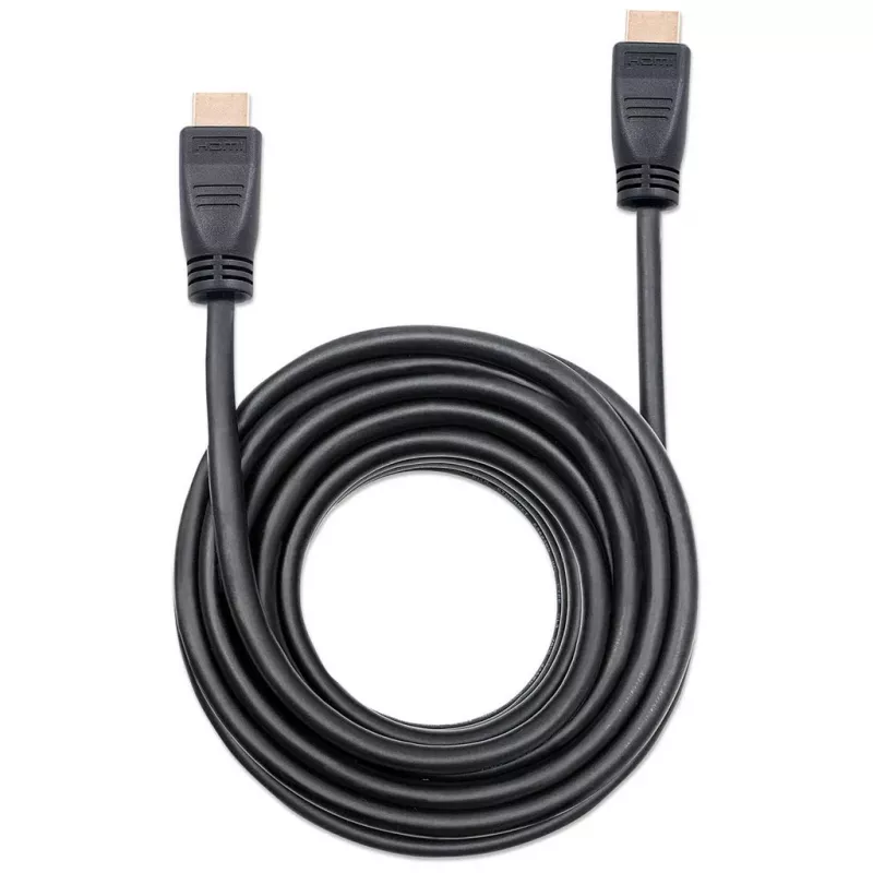 Manhattan HDMI 4K@60Hz kaabel Ethernetiga - CL3 reitinguga, 8 m, sobib seina sisse paigaldamiseks, KÕIGEKS 4K ja 1080p/HD kasutuseks - kui uuendate nüüd või hoiate seda käepärast, kui vajate, Isane-Isane, Must, Ultra HD 4k x 2k, Eluaegne garantii, Premium High Speed