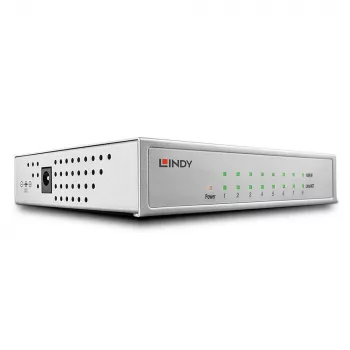 Lindy võrgukommutaator – Gigabit, lauaarvuti, 8 porti, 10/100/1000