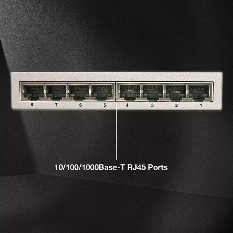 Lindy võrgukommutaator – Gigabit, lauaarvuti, 8 porti, 10/100/1000