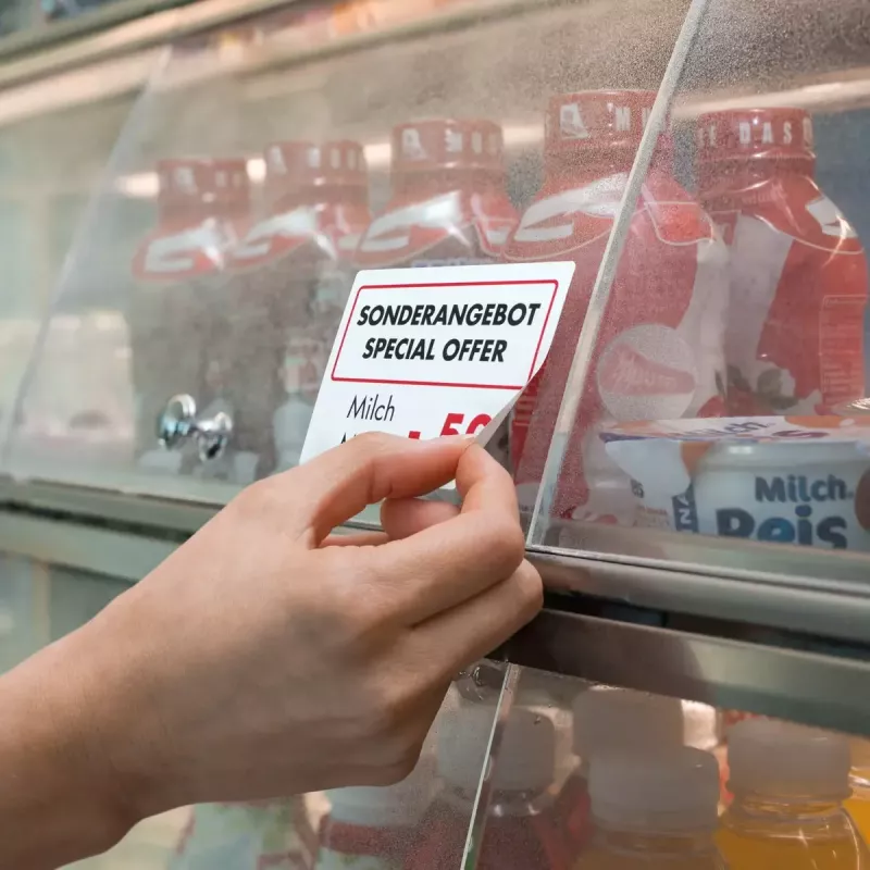 Isekleepuv silt HERMA 4577 eemaldatav valge
