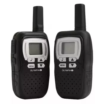 Kahesuunaline raadio Olympia PMR 1208 8 kanalit 446 MHz Must
