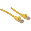 Intellinet Network patch-kaabel, Cat6, 3m, Kollane, CCA, U/UTP, PVC, RJ45, Kullatud kontaktid, Haakumisvastane, Kaablikaitse, Eluaegne garantii