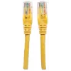 Intellinet Network patch-kaabel, Cat6, 3m, Kollane, CCA, U/UTP, PVC, RJ45, Kullatud kontaktid, Haakumisvastane, Kaablikaitse, Eluaegne garantii
