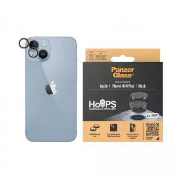 PanzerGlass ® Hoops® kaamera objektiivikaitse must iPhone 14 | 14 Plus