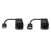Lindy 60m USB 1.1 Cat.6 pikendaja Basic, võrgusaatja ja -vastuvõtja, 60 m, 12 Mbit/s, Cat5e, Cat6, must, plastik